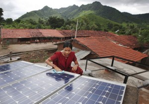 Solar power generation in India