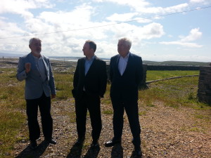 Dara Molloy (Fuinneamh) Brian Motherway (SEAI) and Minister Alex White TD, DCENR