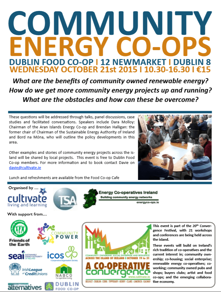 Community Energy Co-operatives Event