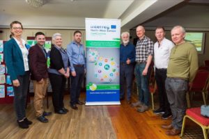 Valentia Island Energy Co-operative Committee with Cormac Walsh, Lúgh ó Braonáin (Energy Co-ops Ireland), James Carton (DCU), Rory Monaghan (NUIG), Elizabeth Johnson (PURE Energy), and Duncan Stewart (Eco-Eye)